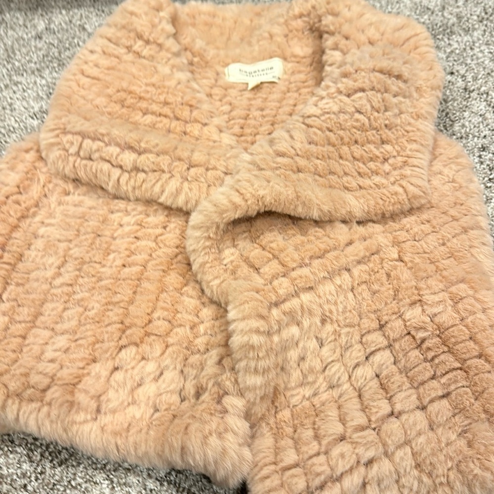 EUC Dusty Pink Faux Fur Vest M